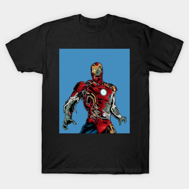 iron zombie T-Shirt by TOSSS LAB ILLUSTRATION